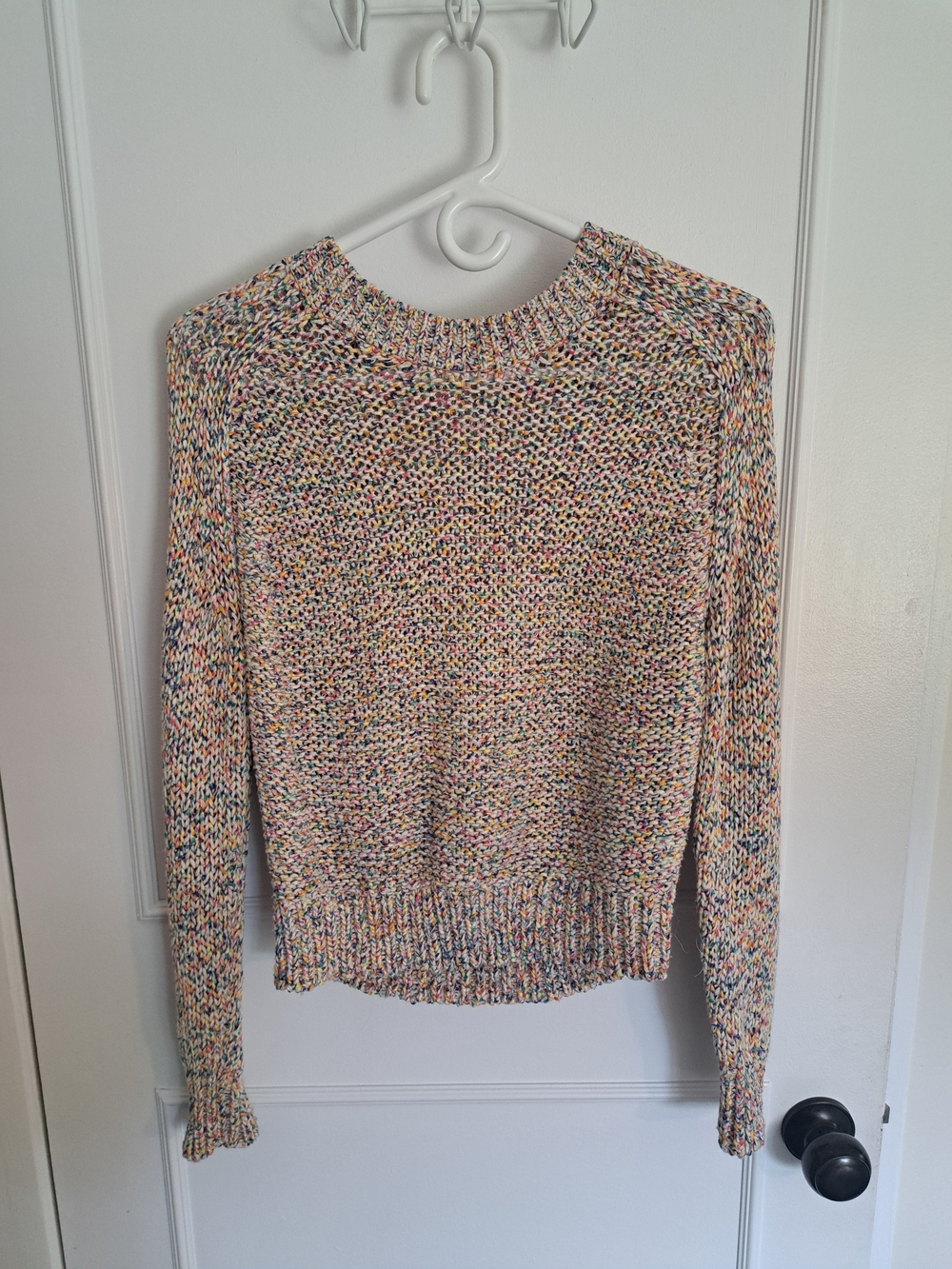 Simons Multicolor Speckled Knit Crewneck Sweater